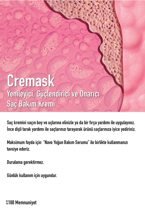 Argan&keratin Bağ Onarıcı Ve Şekillendirici Saç Bakım Kremi 250ml (CREMASK PERFECTED HAIR CREAM)