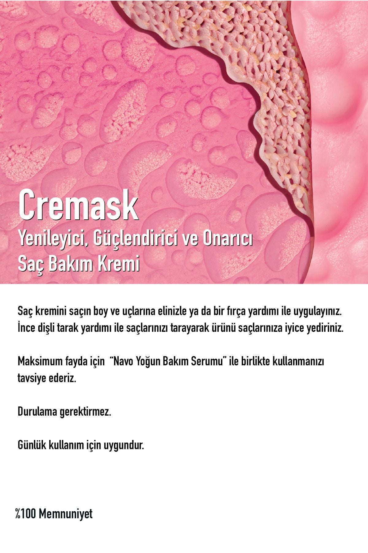 Argan&keratin Bağ Onarıcı Ve Şekillendirici Saç Bakım Kremi (CREMASK PERFECTED HAIR CREAM)