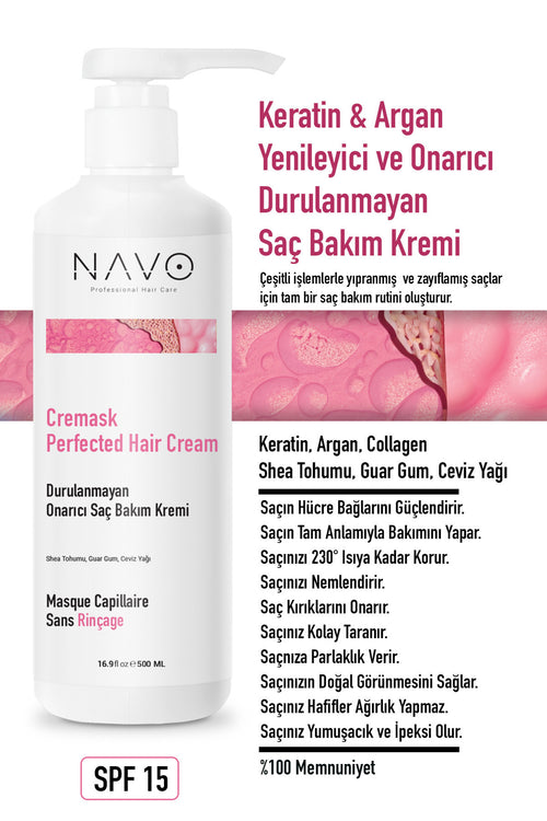 Argan&keratin Bağ Onarıcı Ve Şekillendirici Saç Bakım Kremi (CREMASK PERFECTED HAIR CREAM)